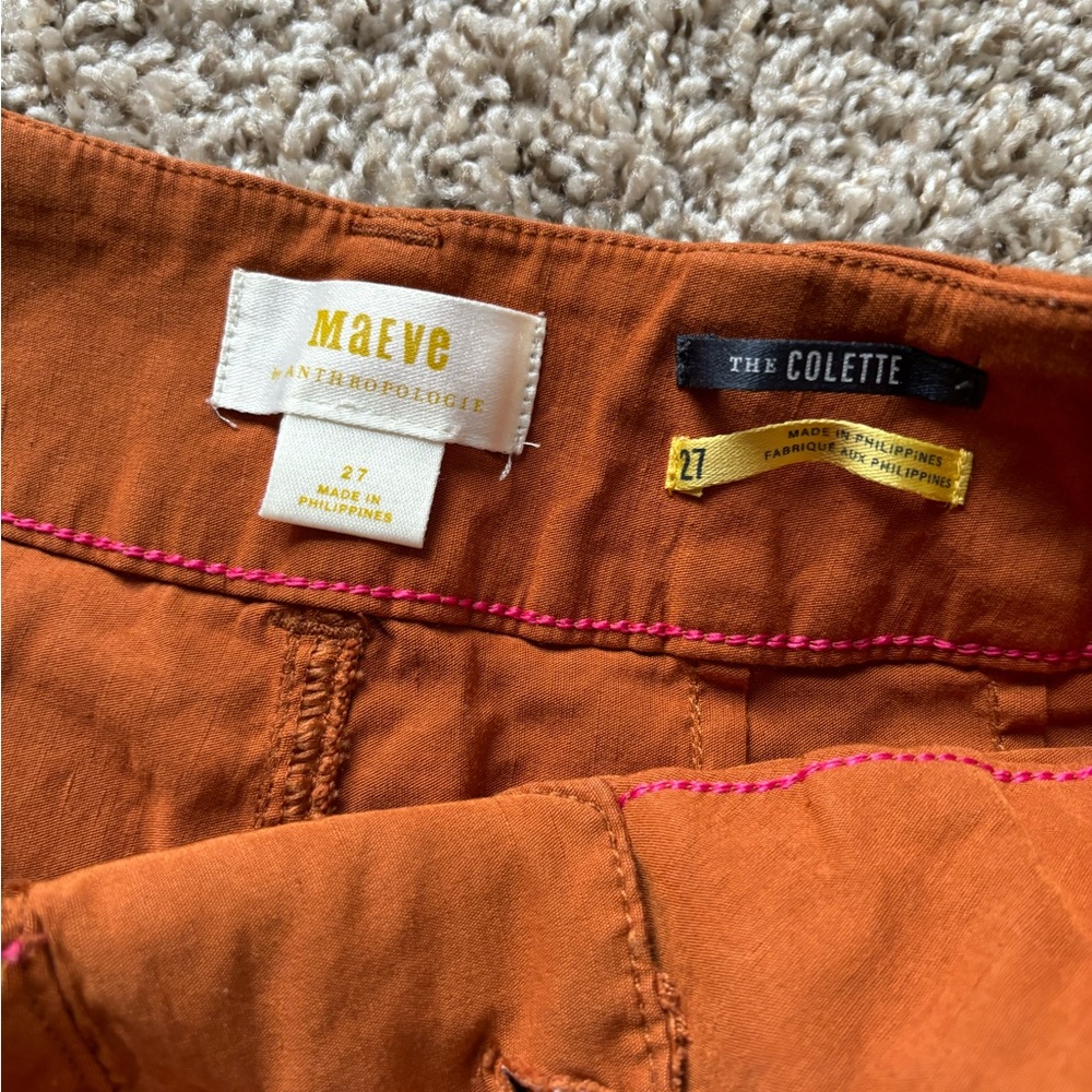 Anthropologie Cropped Wide Leg Pants